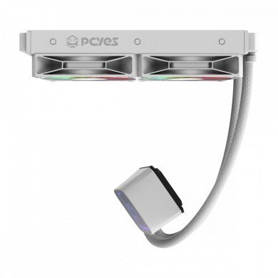 Pcyes water cooler Tundra White Ghost ARGB 240mm