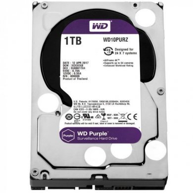 WD10PURZ WD HD 1TB SATA3 6Gbs 64Mb 3.5 24x7