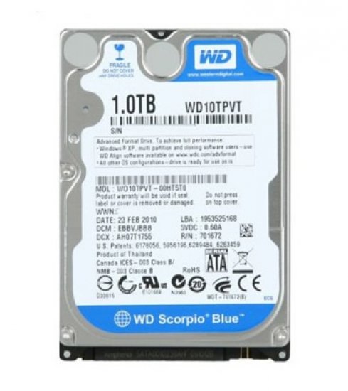 少し豊富な贈り物 HD WD WD10TPVT 1TB Polegadas 2.5 8MB 5200RPM 内蔵型ハードディスクドライブ
