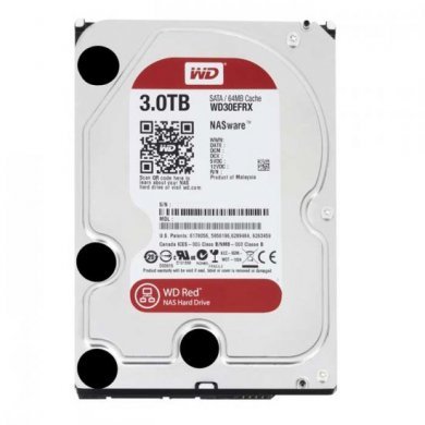 WD30EFRX WD HD RED 3TB SATA3 6Gbs 7.2K 64Mb