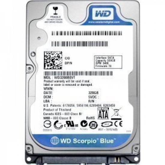 PCパーツ WESTERN DIGITAL WD3200BPVT Scorpio Blue 320GB 5400 RPM 8MB cache SATA 3.0Gb/s 2.5 internal notebook hard drive (Bare Drive) by Western Amazon.com: Western Digital 320GB Scorpio Blue SATAII