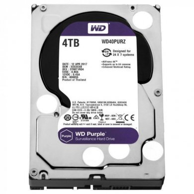 WD40PURZ WD HD 4TB Sata 3 64Mb 3.5 24x7