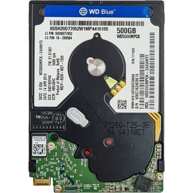 WD5000MPCK HD WD Blue Ultraslim 500GB 7.2K SATA3 Express SFF-8784