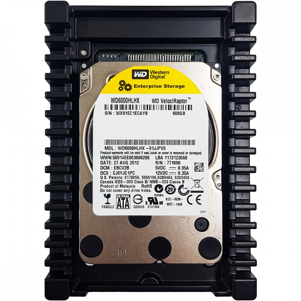 WD6000HLHX WD HD VELOCIRAPTOR 600GB 6Gbs 10K 3.5in (2012)