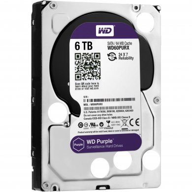 WD60PURZ WD HD 6TB Sata 3 64Mb 3.5 24x7