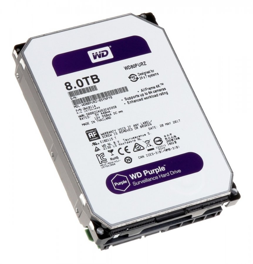 WD80PURZ Western Digital Purple HD 8TB SATA3 6Gbs