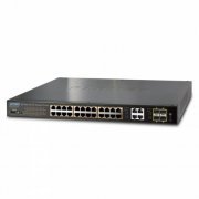 Switch Gerenciável Planet 24 Portas 10/100/1000Mbps PoE+ 4 Port Gigabit Combo TP SFP(Substituido por GS-4210-2