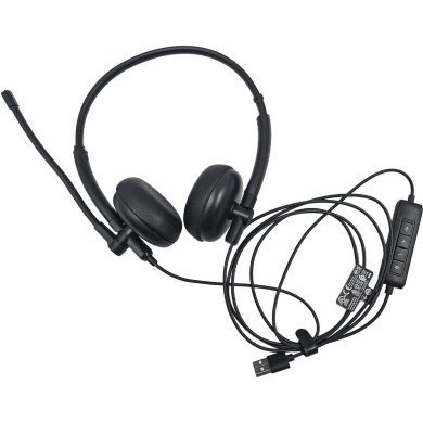 WH125 Headset com fio Dell WH125 USB com cabo de 2.1 metros