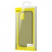 Baseus capa silicone Jelly para iPhone11 6.1in preto transparente