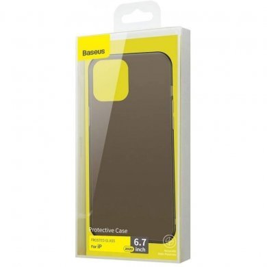 WIAPIPH67N-WS01 Baseus capa protetora Frosted Glass para iPhone12