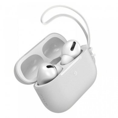 Baseus capa Airpods Pro Jelly Lanyard branco