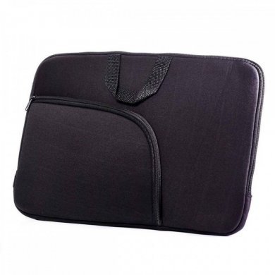 Capa para notebook preta 15.6 pol. bolso frontal