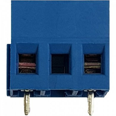 WJ128-2P5 Borne KF128 KRE 2 vias plástico azul 14mm (Kit 20x)