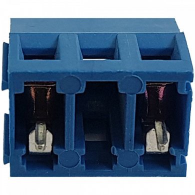 WJ128-2P5 Borne KF128 KRE 2 vias plástico azul 14mm (Kit 20x)