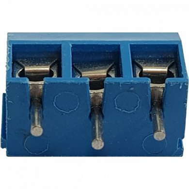 WJ301-03P Borne KRE 3 vias plástico azul 10mm (Kit 10x und)