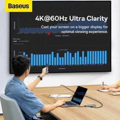 Baseus Docking Station 6 em 1 USB Tipo C