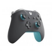 Microsoft Xbox One Controle Wireless Gray & Blue Cor Cinza e Azul Bluetooth Compatível com PC