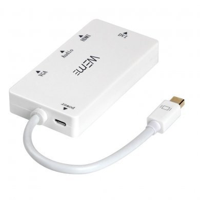 WM-6354WH WEme 4 em 1 Mini DisplayPort p/  HDMI/DVI/VGA