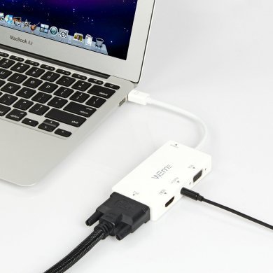 WM-6354WH WEme 4 em 1 Mini DisplayPort p/  HDMI/DVI/VGA