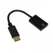 Cabo de video Mymax DisplayPort Macho P/ HDMI Femea Cor: Preto