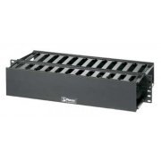 Organizador de Cabos de Rede Panduit Painel Horizontal Preto