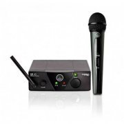 AKG WMS40 MINI SINGLE VOCAL SET US25C Sistema de microfone sem fio profissional de frequência única, plug and play