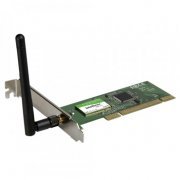 Placa de Rede Wireless Intelbras 54Mbps PCI 32 bits, Acompanha espelho low profile, Potência de transmissão de