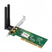 Placa de Rede Wireless N 300Mb Intelbras 2.4 GHz / 2 antenas MIMO removíveis de 2 dBi cada, cobertura de até 3