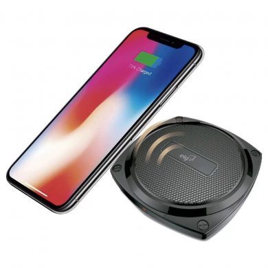 WQ1BK ELG carregador wireless de mesa com tecnologia QI