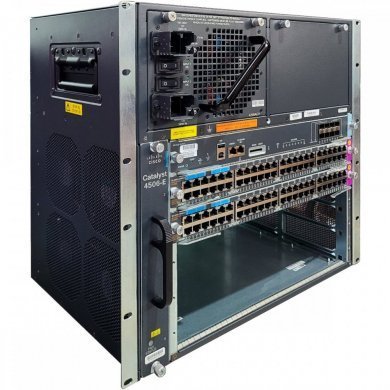WS-4506E+WS-X45-SUP8-E Cisco 4506E + WS-X45-SUP8-E + 2x WS-X4748-12X48U+E