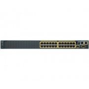 Switch Cisco 24x Gigabit + 2x SFP 10GBe IOS Lan Base, Layer 2 (Necessário adquirir CON-SMBS-2960S2TD ou superi