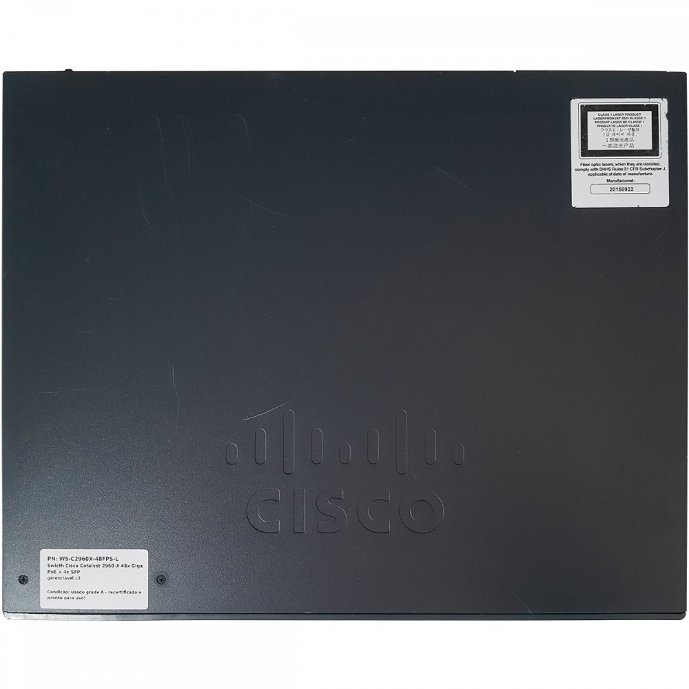 WS-C2960X-48FPS-L Swicth Cisco Catalyst 2960-X 48x Giga PoE + 4x SFP