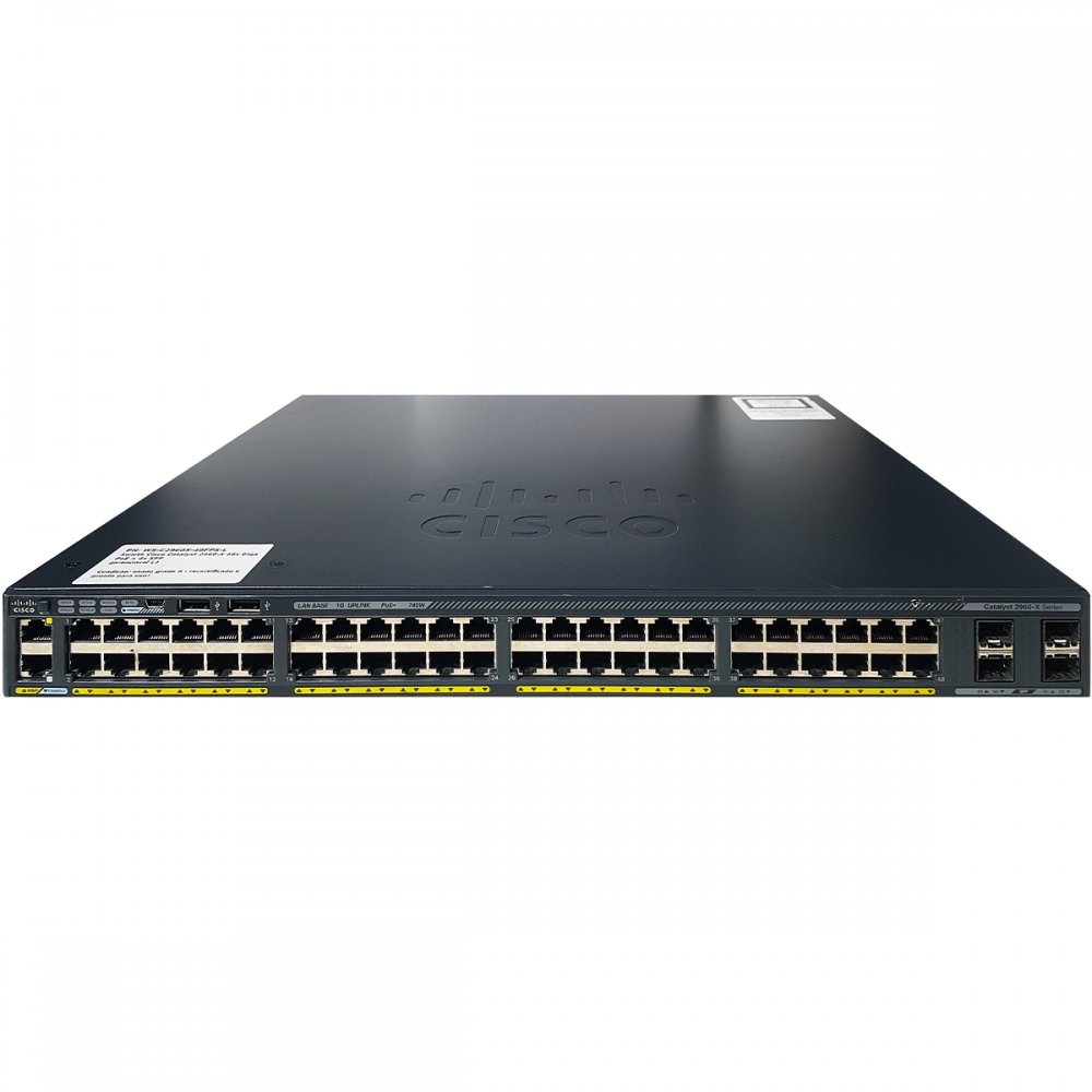 WS-C2960X-48FPS-L Swicth Cisco Catalyst 2960-X 48x Giga PoE + 4x SFP