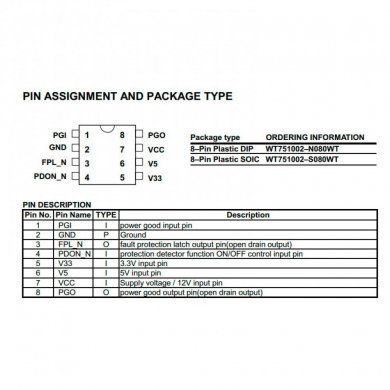 Ci supervisor de tensão para fontes chaveadas DIP8
