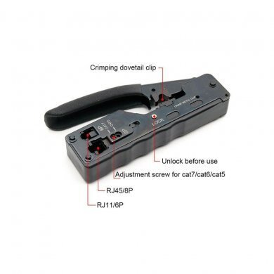 WT-4200-B SECTOOL Alicate de Crimpagem RJ45 EZ