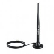 Antena Omnidirecional Intelbras 2.4GHz 5dBi Indoor, Cabo Extensor de 1.5m (RG-174 coaxial) Conector SMA Revers