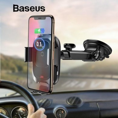 Baseus Suporte Veicular Carregador Wireless