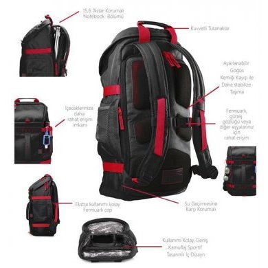 X0R83AA HP Mochila Odyssey P/ Notebook 15.6 Pol.
