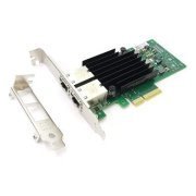 Placa de rede dual port 10GBase-T RJ45 Intel X550-T2 PCI Express 3.0 x16