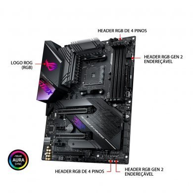 X570-ROGSTRIXEGAMING Asus ROG Placa Mãe Strix X570 E-Gaming AM4