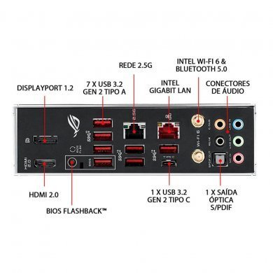 X570-ROGSTRIXEGAMING Asus ROG Placa Mãe Strix X570 E-Gaming AM4