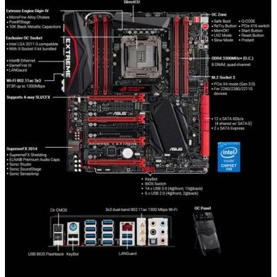 X99RAMPAGE-V-EXTREME Motheboard ASUS RAMPAGE V EXTREME U3.1