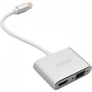 Orico Docking Station Mini Display Port para VGA e HDMI 4K cabo 15cm de Alumínio