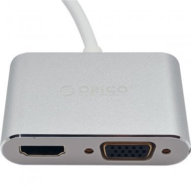 XD-MDFHV4-SV-BP Orico Docking Station Mini Display Port para VGA e HDMI 4K