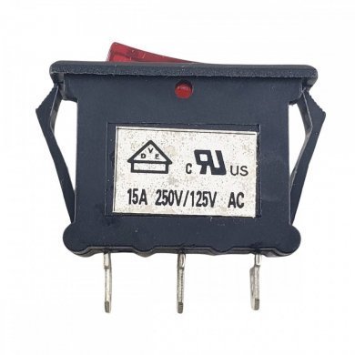 XH-A-5 Interruptor Resetavel 3T 15A Neon (Kit com 3X)