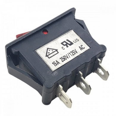 Interruptor Resetavel 3T 15A Neon (Kit com 50X)