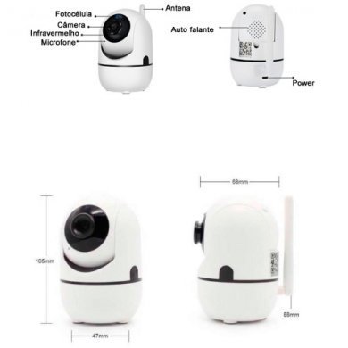 Y13-1 Câmera Wireless IP PTZ HD 1080P Auto Tracking