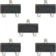 5x Sensor de Efeito HALL SW YB8251PST23 251HA SOT23 marcação de lote no componente: 251HA