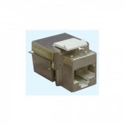 KEYSTONE JACK RJ45 CAT.6A MAXI CONECTOR MODULAR FÊMEA RJ45 BLINDADO CAT.6A 10GB MAXI TELECOM