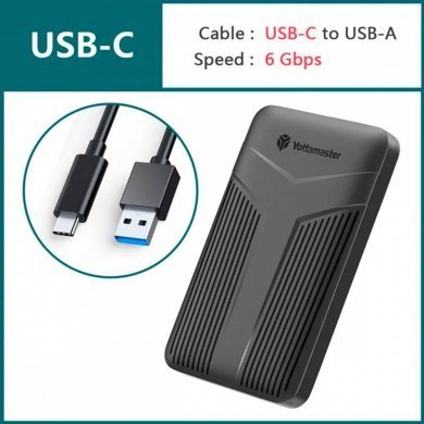 YNPW-25-CE-BK-BP Yottamaster Case Externo HD 2.5 SATA 3 USB 3.0